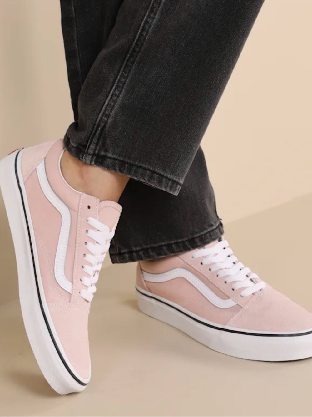 Vans Old Skool Suede Sneakers - Unisex Blushing/true white